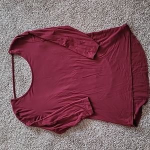 BKE RED Open back burgundy size small